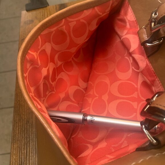 Vintage Coach Hamilton Kelly (2005) 7465” Brown Tan Leather Purse - Picture 15 of 16